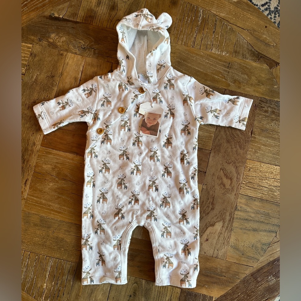 Feather Baby Winter Weight Hedgehog Romper NWT